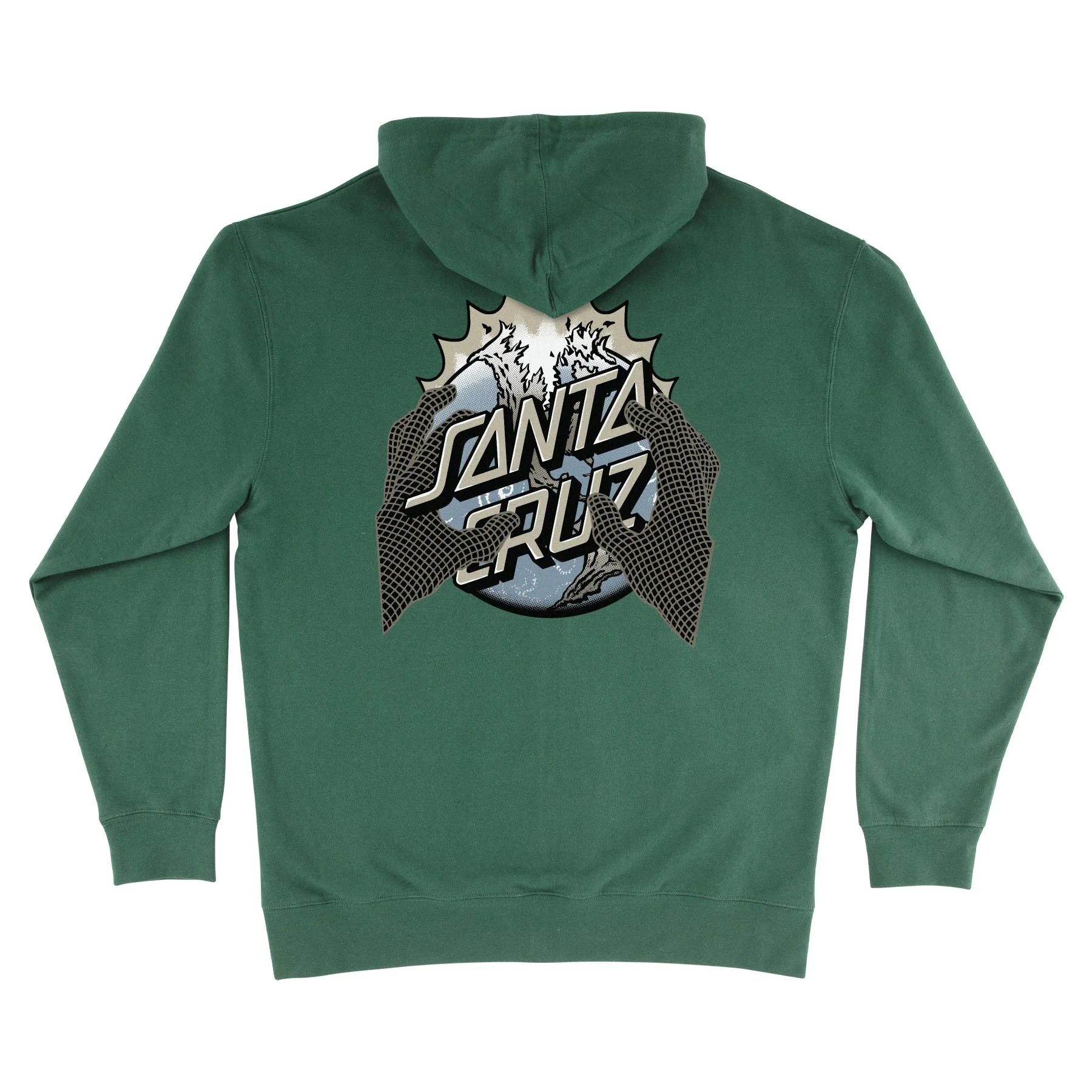 Kendall End Of The Dot Mens Santa Cruz Zip Hoodie - Image 2