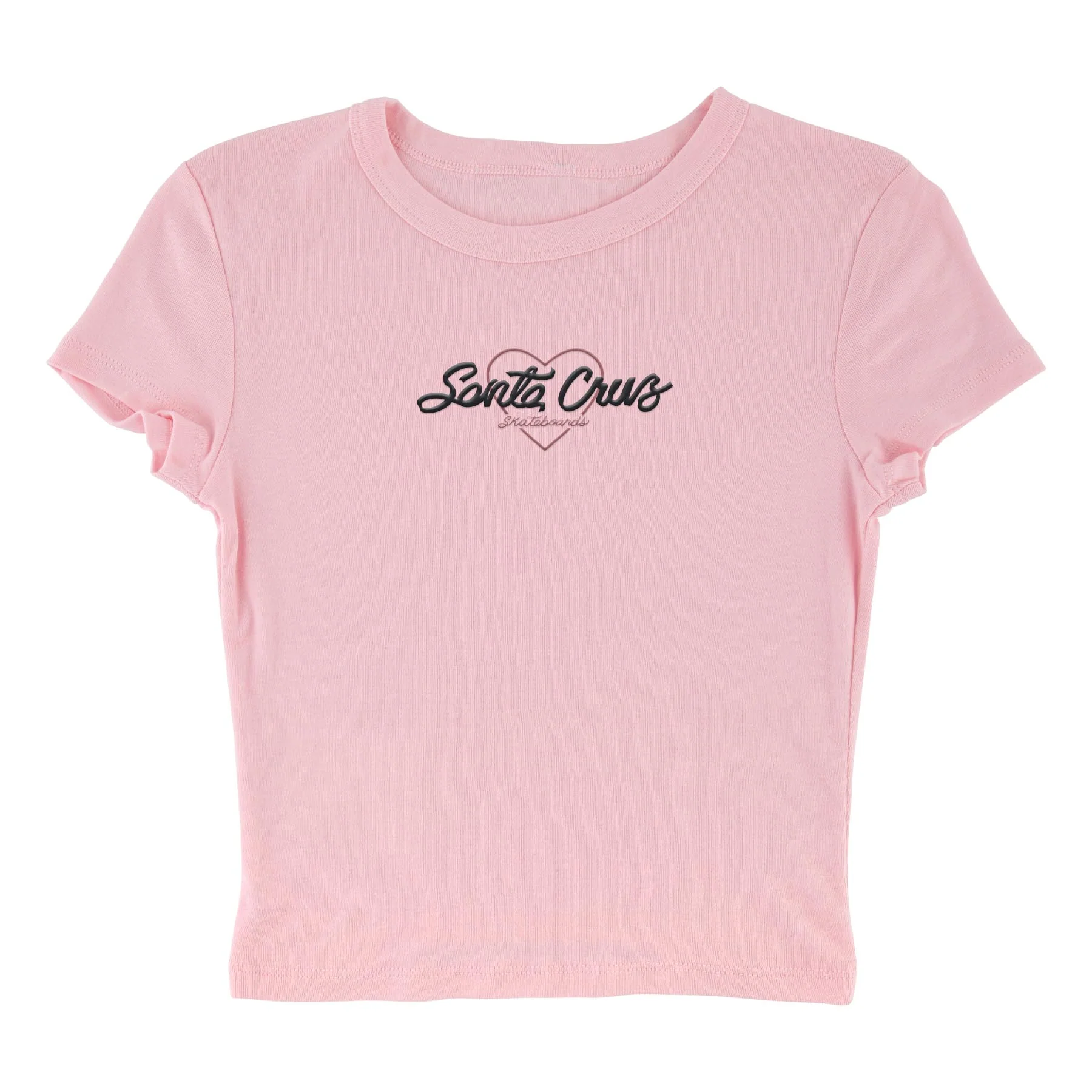 Love Script Womens Santa Cruz Crop T-Shirt - Image 3