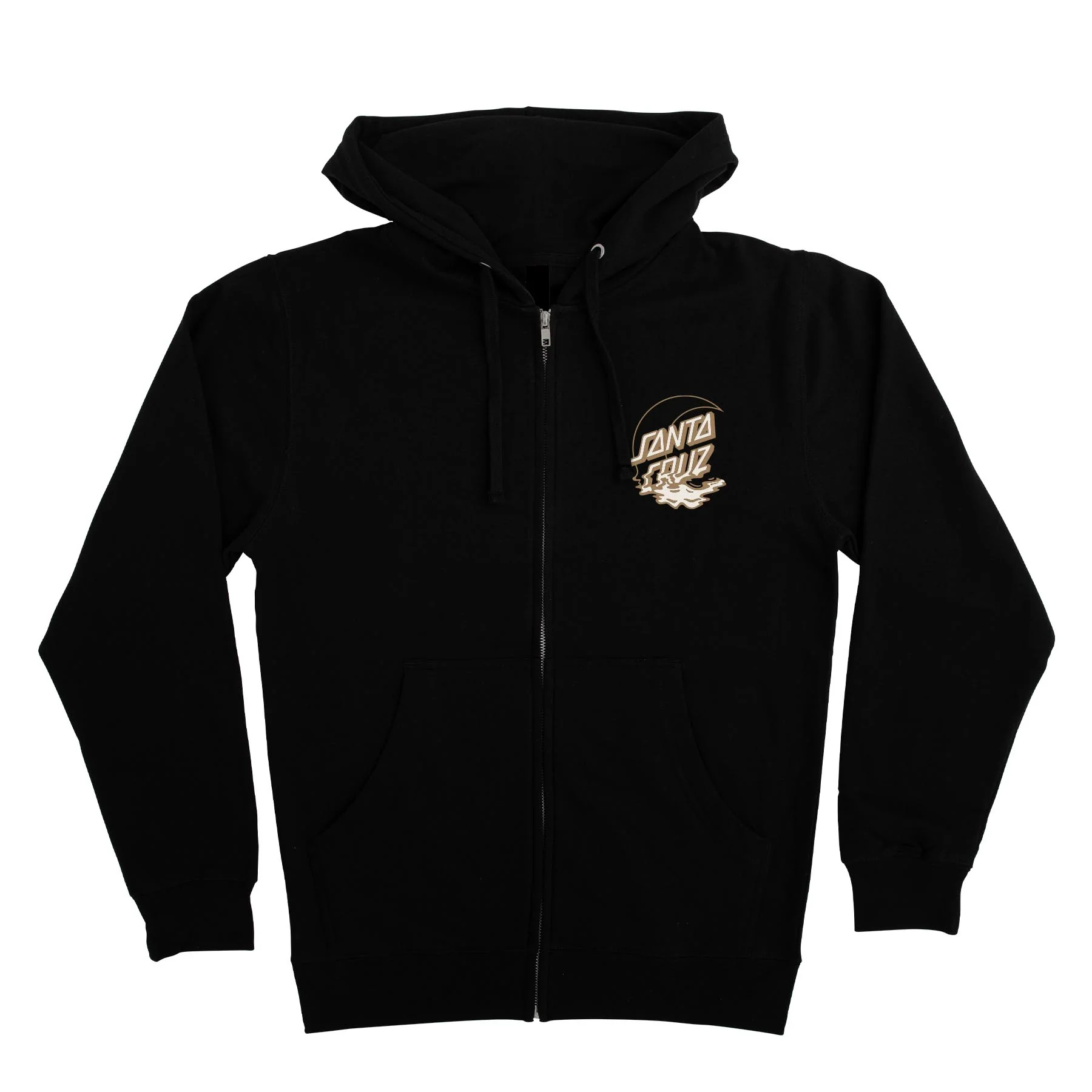 Moon Dot Reflection Womens Santa Cruz Zip Hoodie