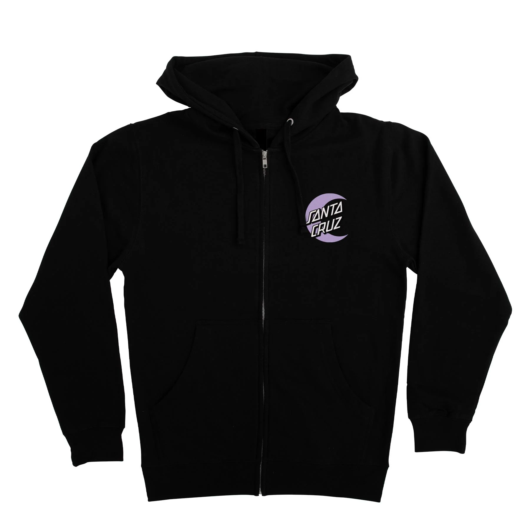 Moon Dot Womens Santa Cruz Zip Hoodie - Image 3
