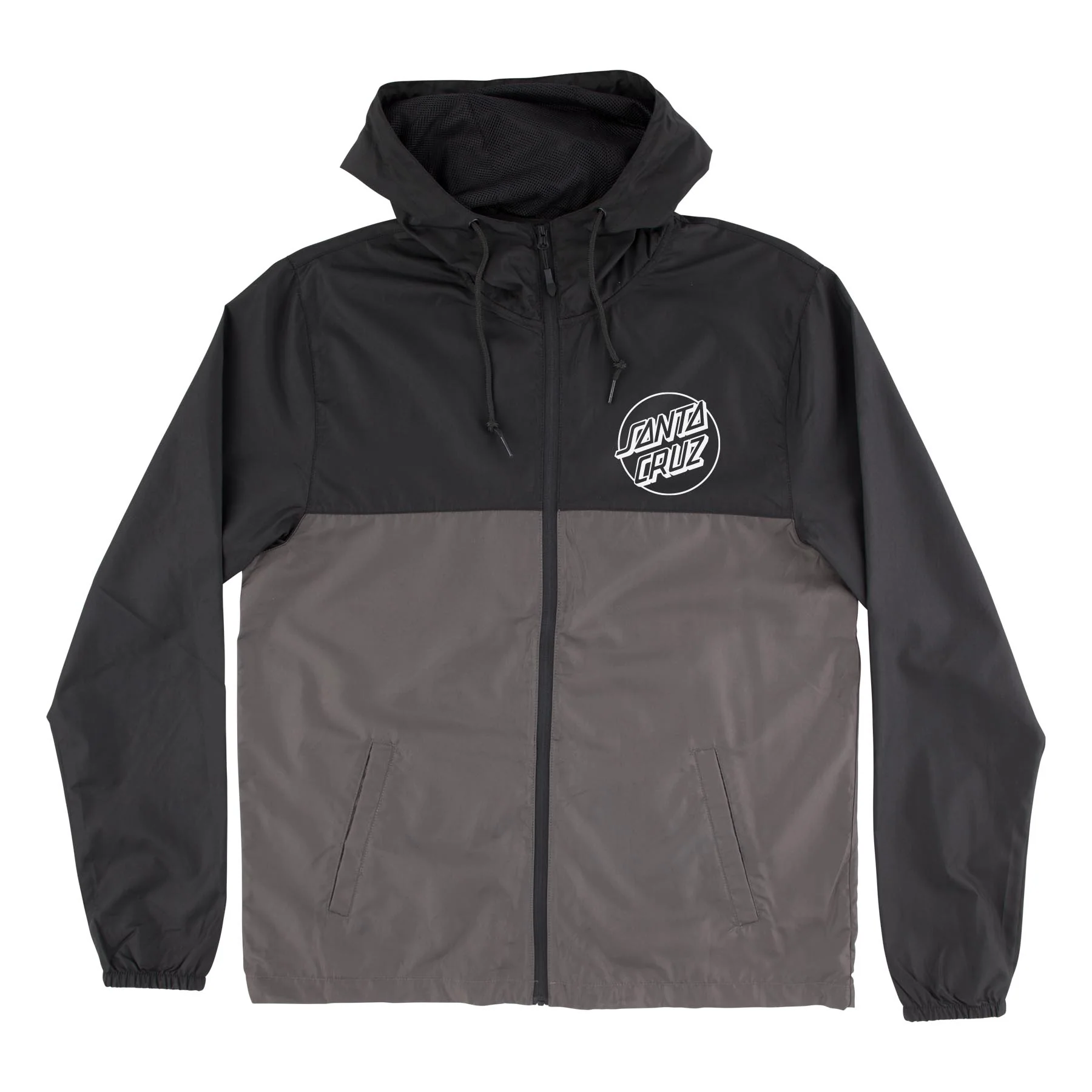 Opus Dot Chest Mens Santa Cruz Hooded Windbreaker - Image 3