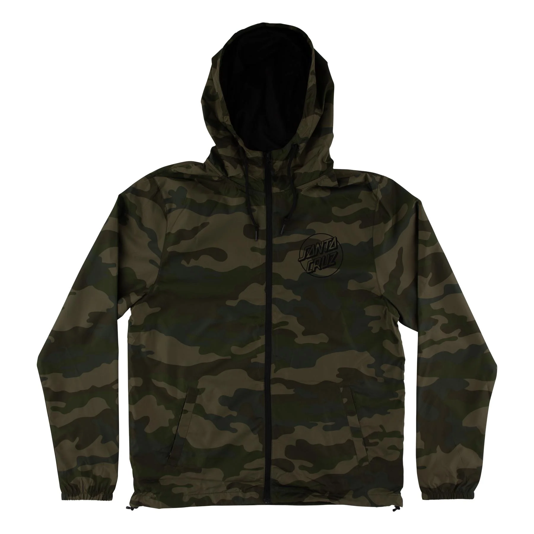 Opus Dot Chest Mens Santa Cruz Hooded Windbreaker - Image 7