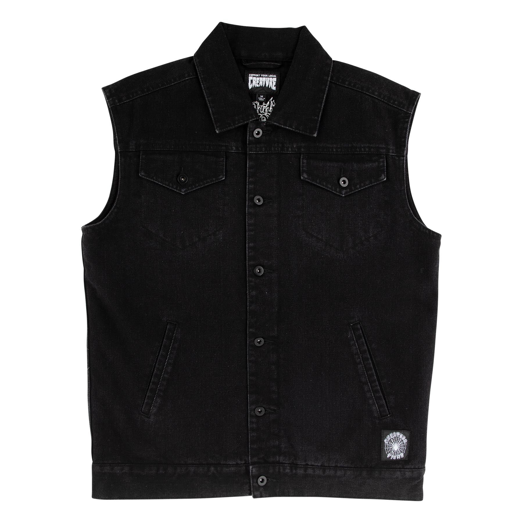 Resurrection Mens Creature Denim Vest