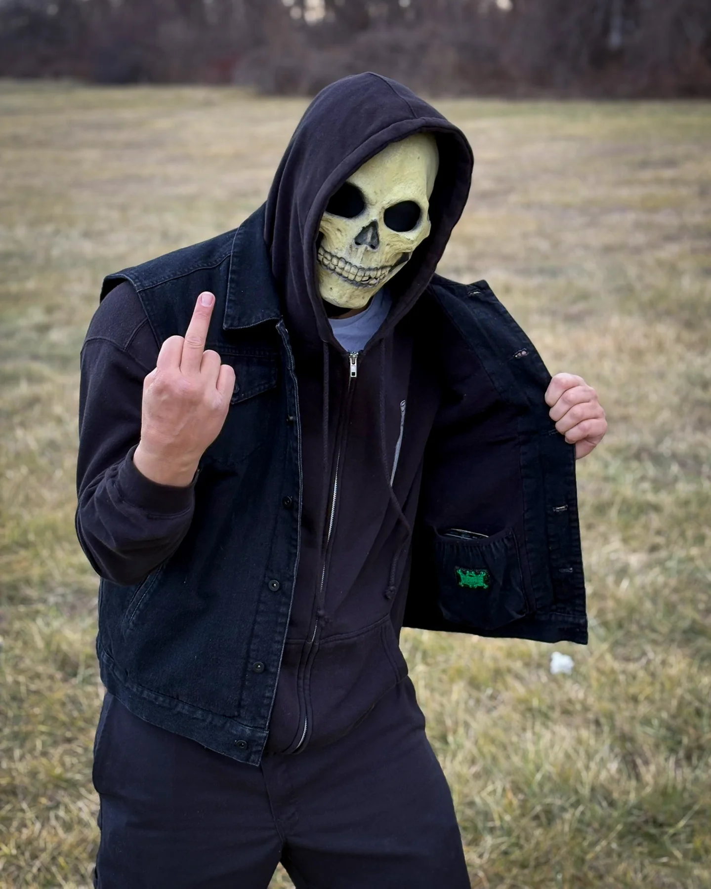 Resurrection Mens Creature Denim Vest - Image 7