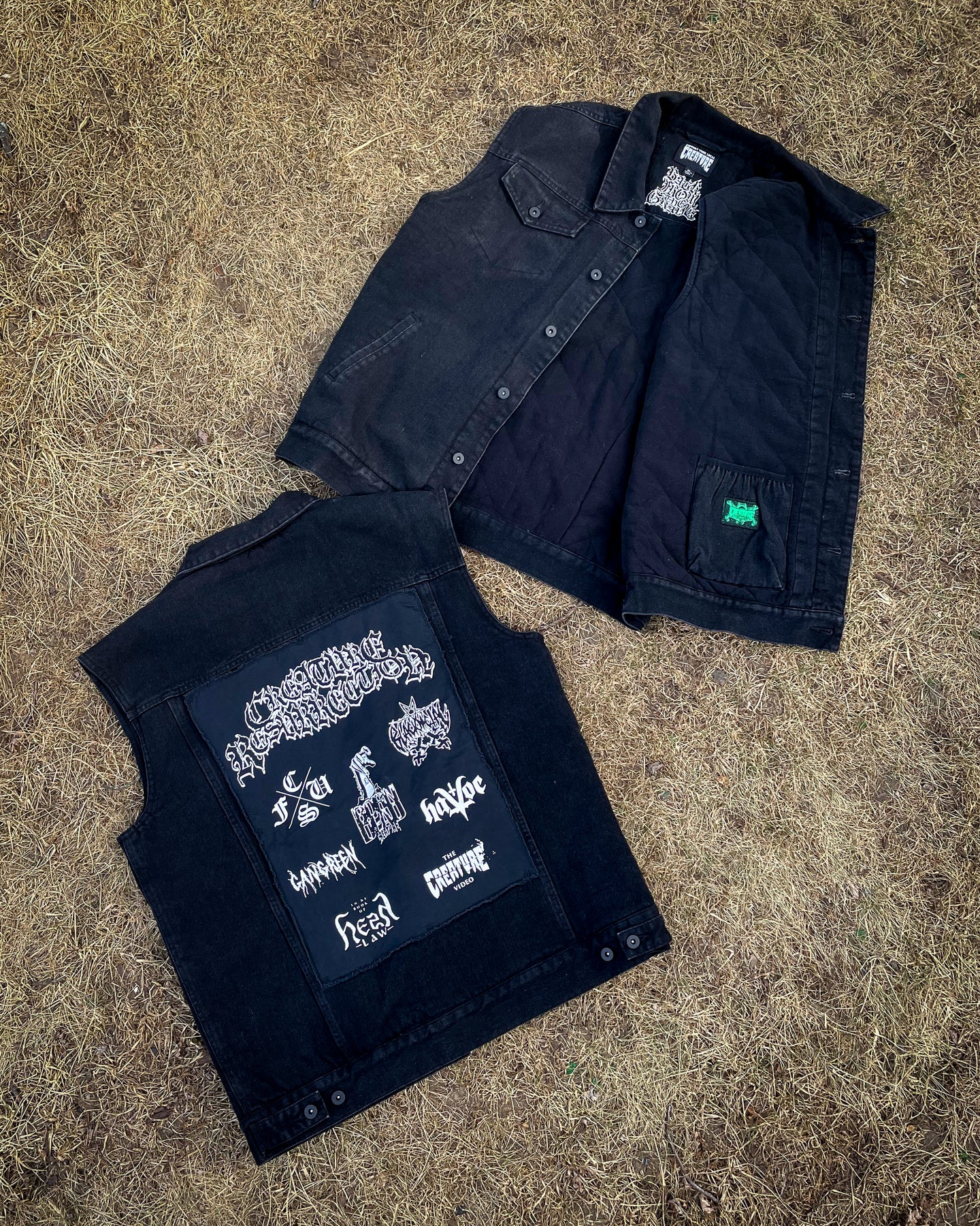 Resurrection Mens Creature Denim Vest - Image 8