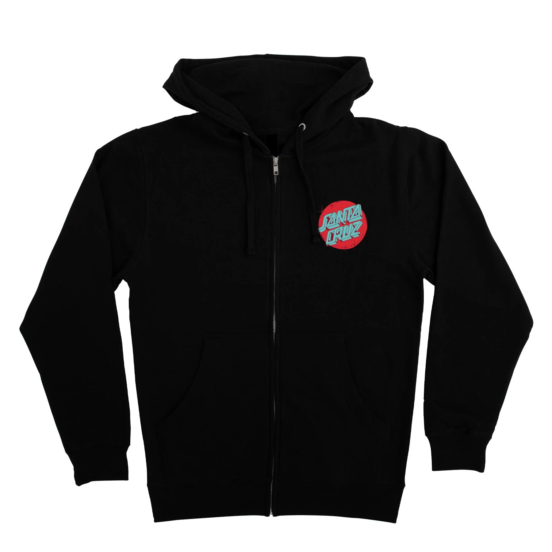 Scrawl Dot Womens Santa Cruz Zip Hoodie