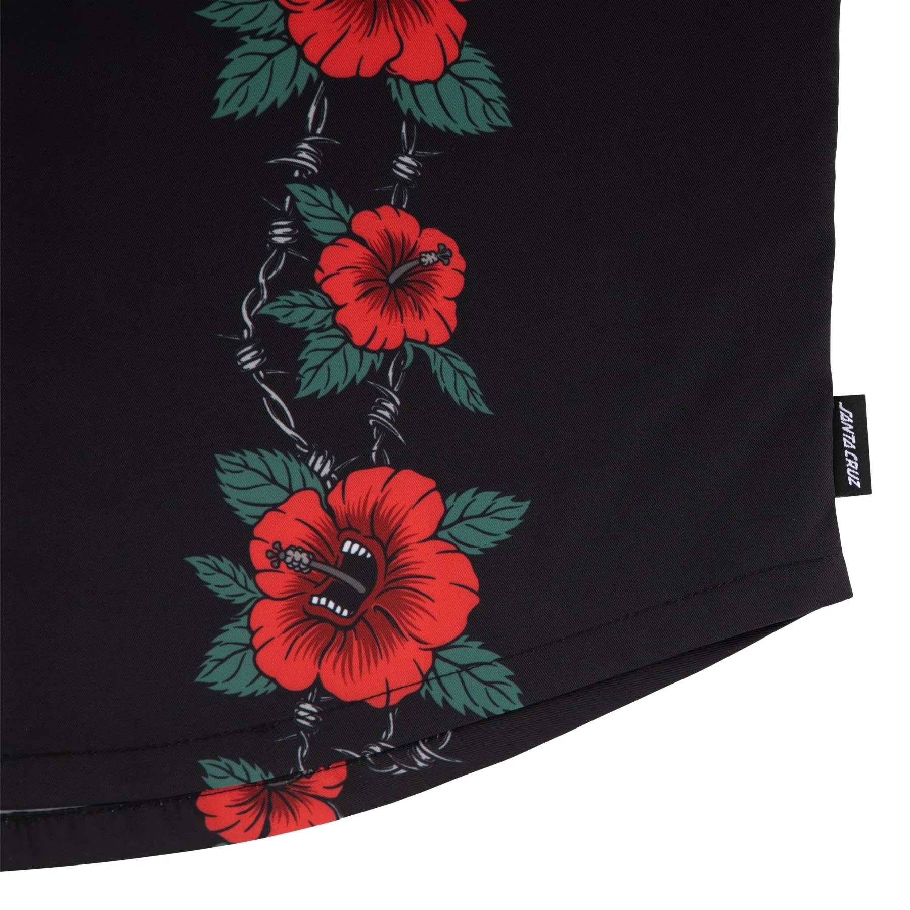 Screaming Cabana Pattern Santa Cruz Mens Shirt - Image 3
