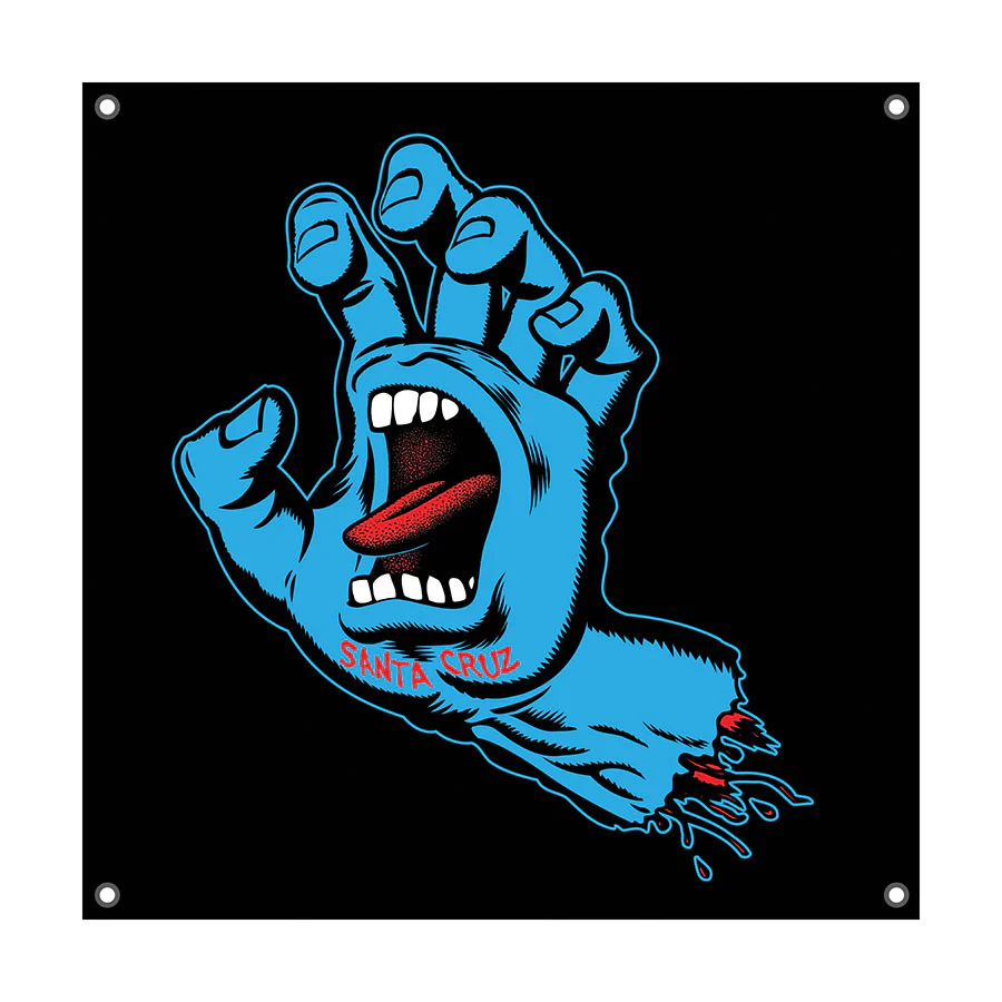 36in Screaming Hand Santa Cruz Skateboards Banner