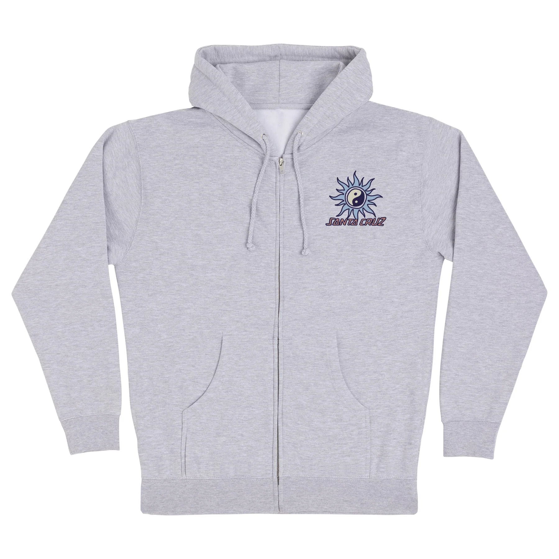Sol Spiral Mens Santa Cruz Zip Hoodie - Image 3