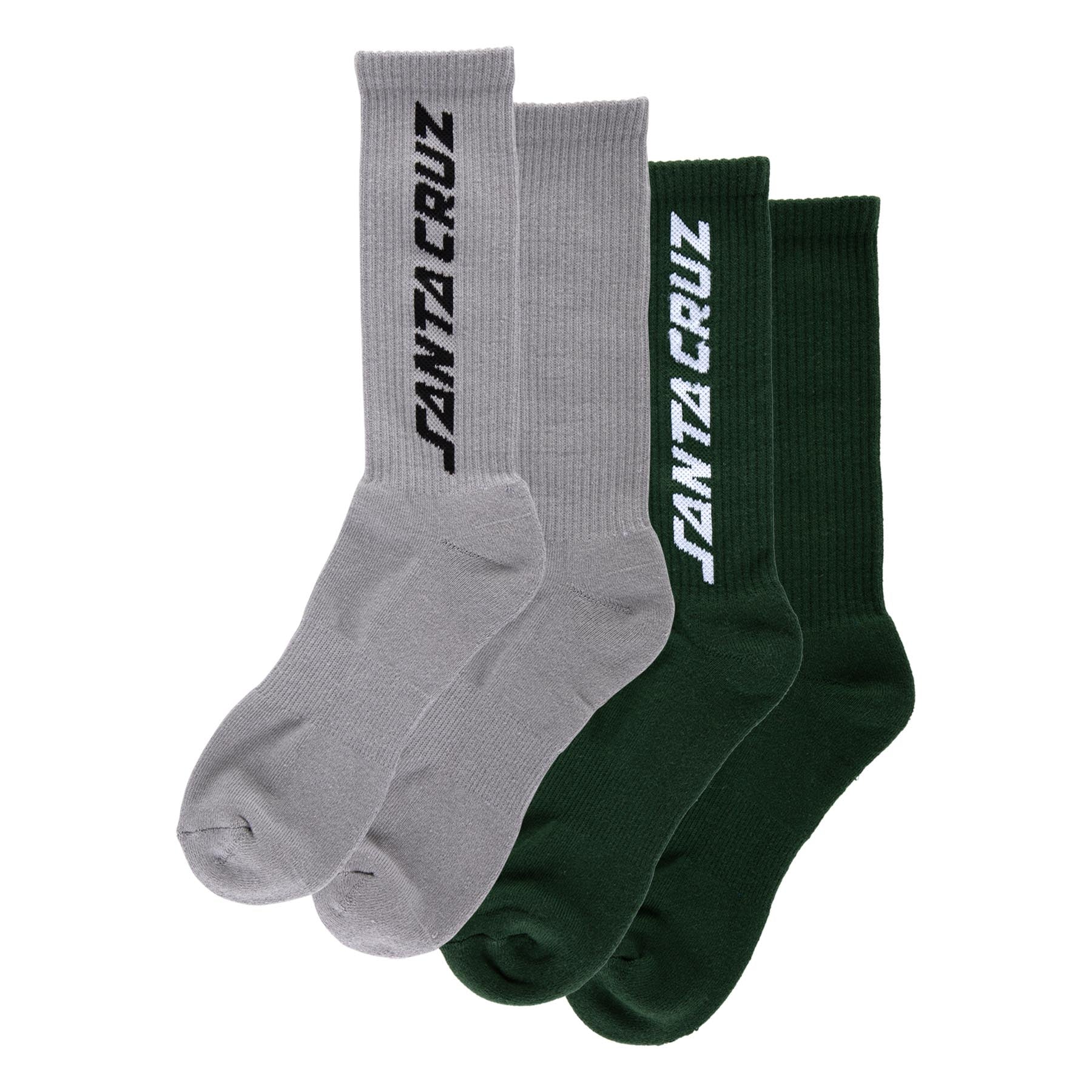 Solid Strip Mens Santa Cruz Socks X2 Pairs - Image 3
