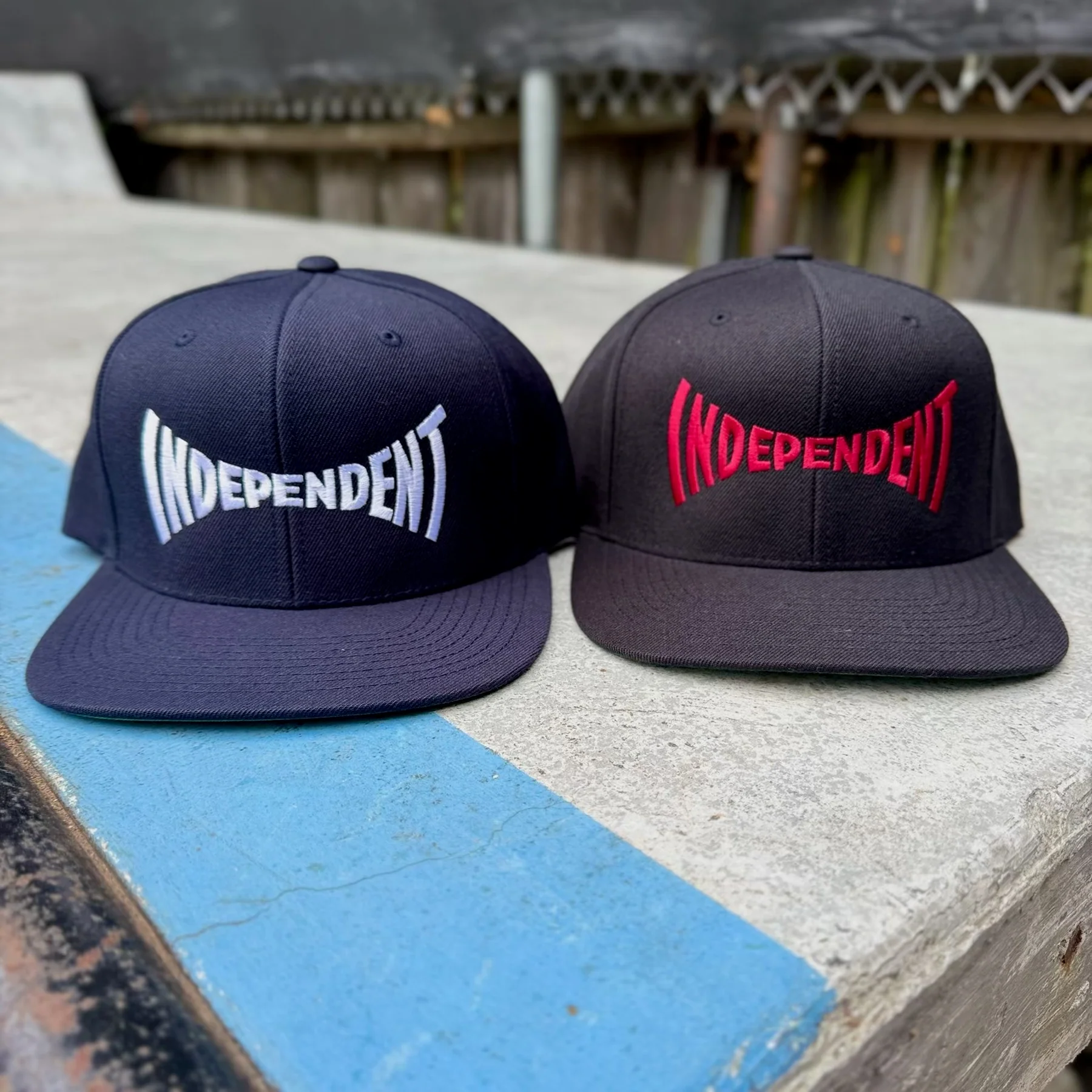 Span Embroidered Snapback Independent Hat - Image 5