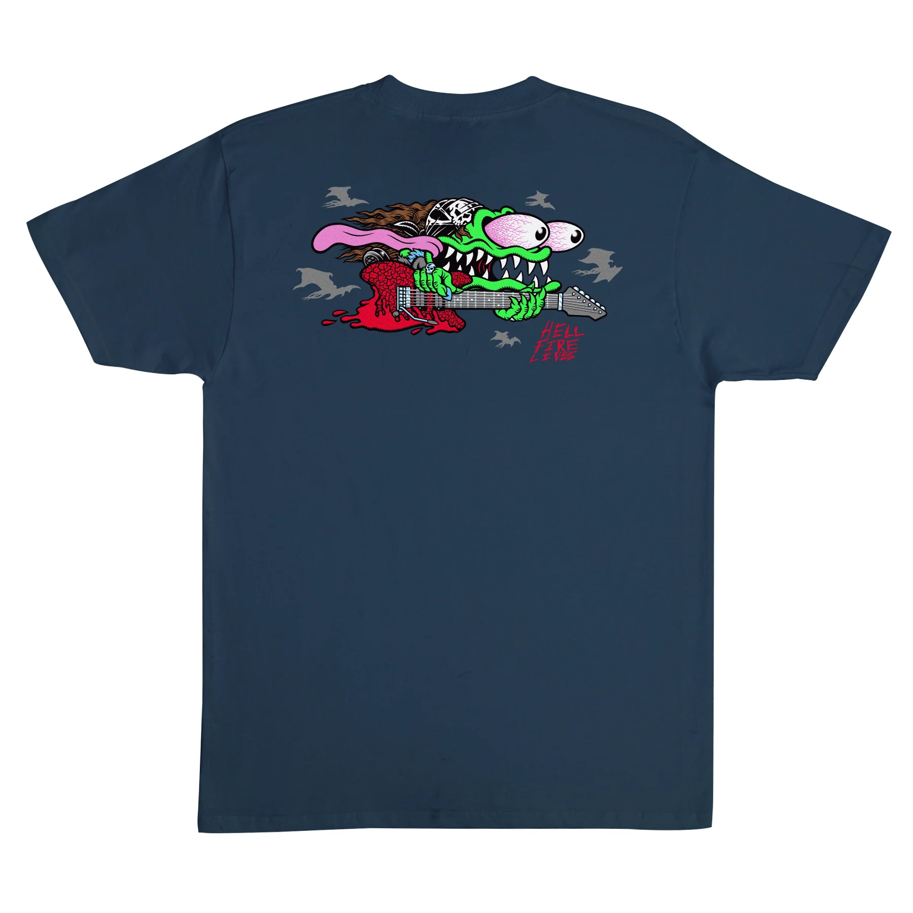 Stranger Things Eddie Slasher Mens Santa Cruz T-Shirt - Image 4