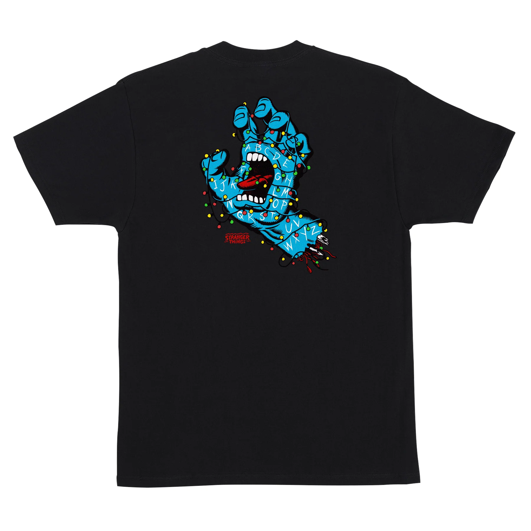 Stranger Things Screaming Lights Mens Santa Cruz T-Shirt - Image 2