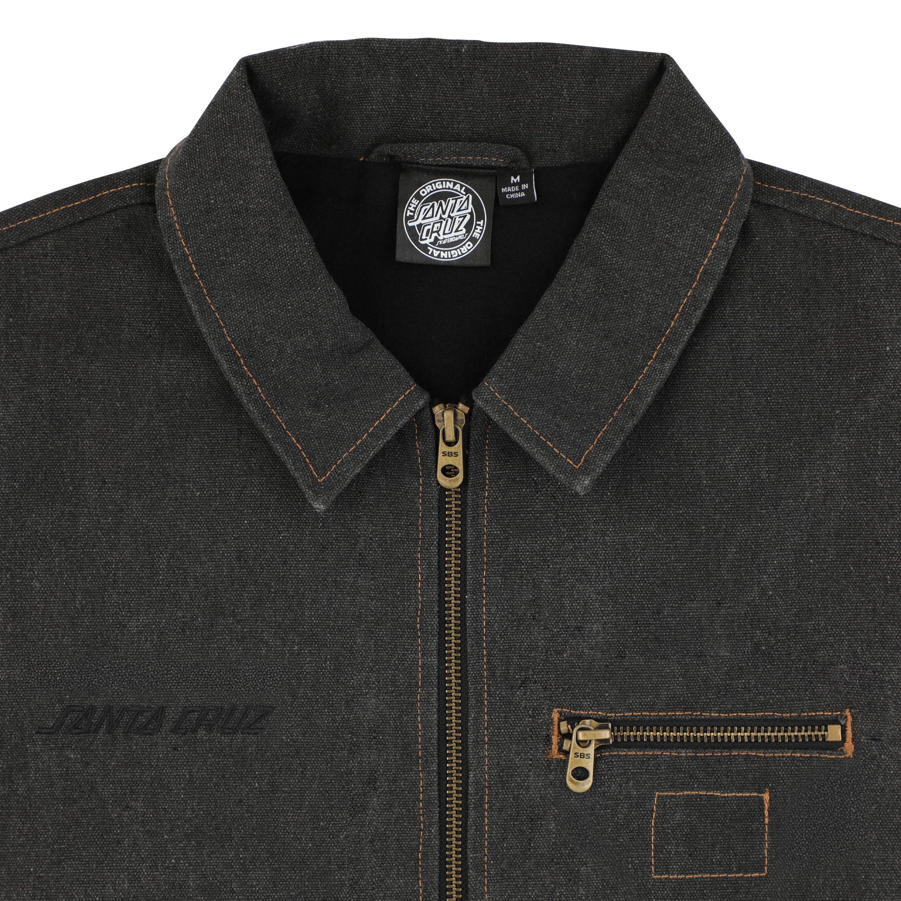 Strip Classics Mens Santa Cruz Canvas Work Jacket - Image 3