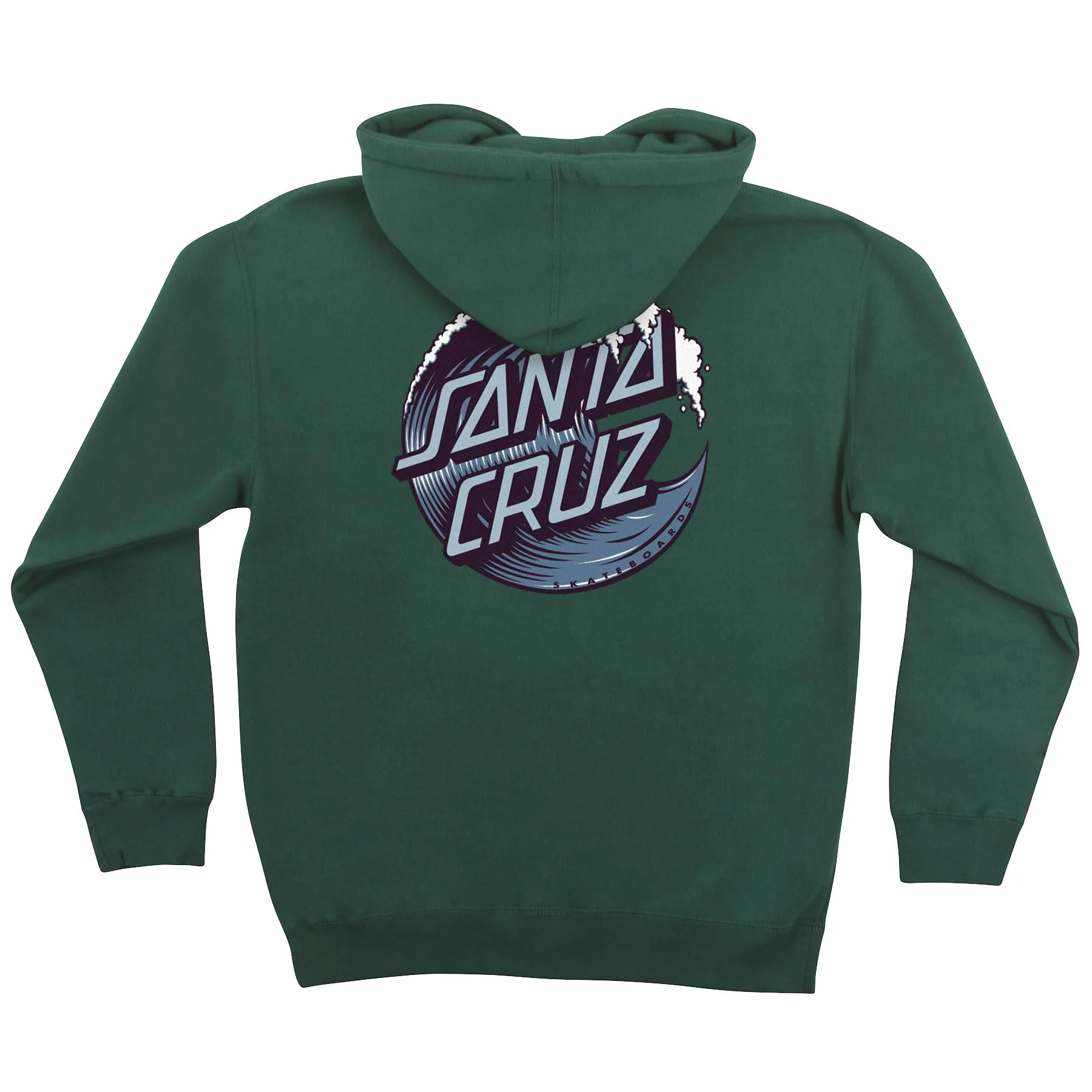 Wave Dot Mens Santa Cruz Hoodie - Image 2