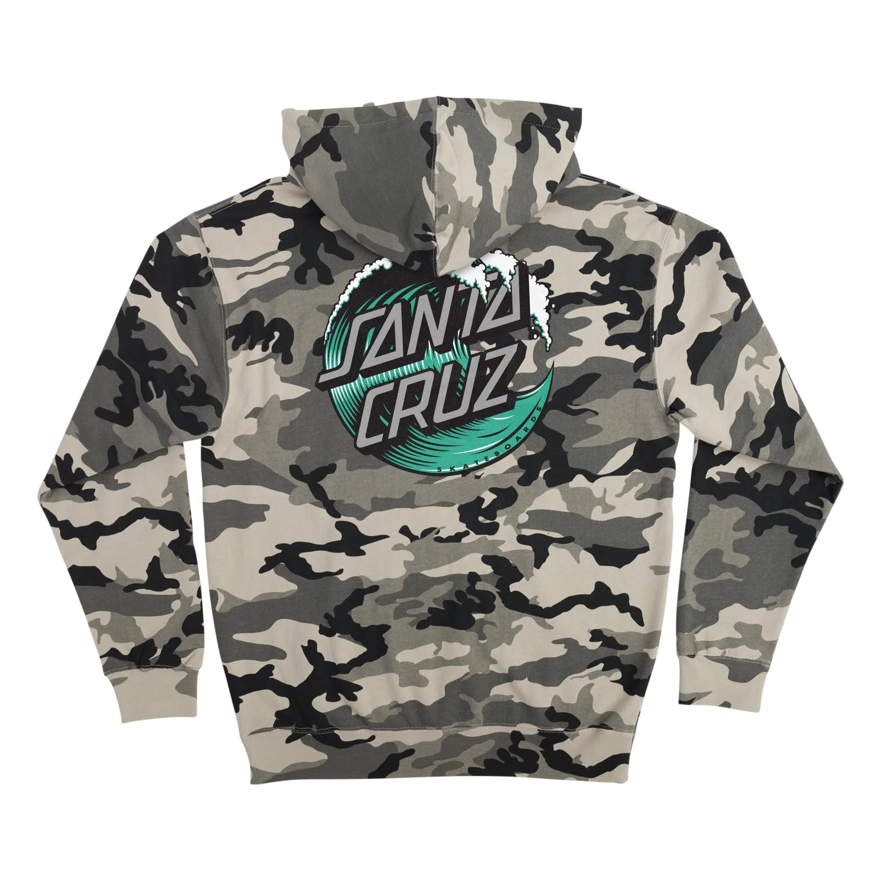 Wave Dot Mens Santa Cruz Hoodie - Image 7
