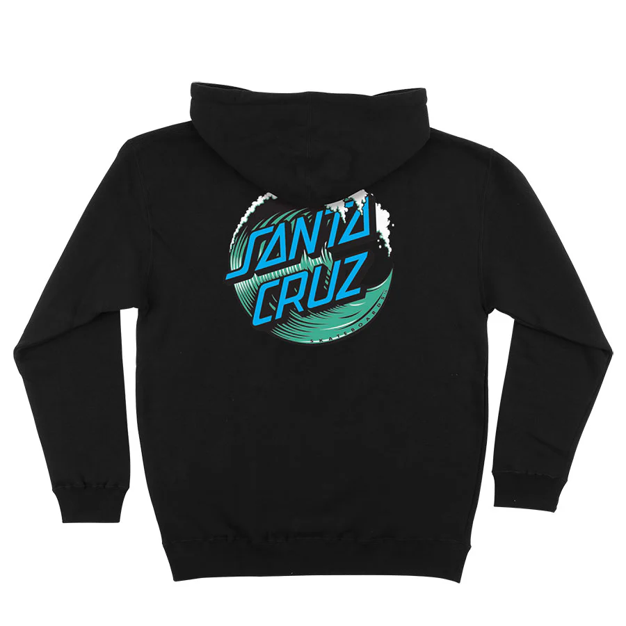 Wave Dot Mens Santa Cruz Hoodie - Image 8