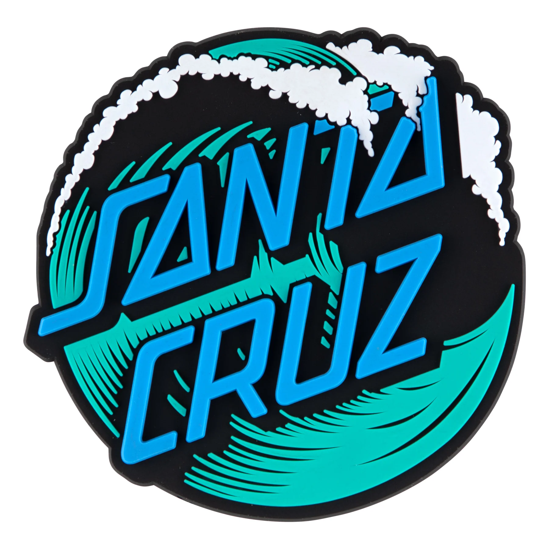 Wave Dot 3in Santa Cruz Magnet