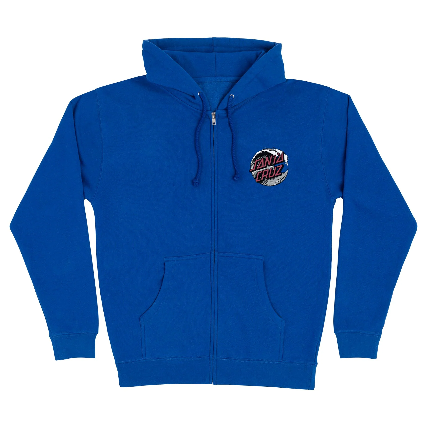 Wave Dot Mens Santa Cruz Zip Hoodie - Image 4