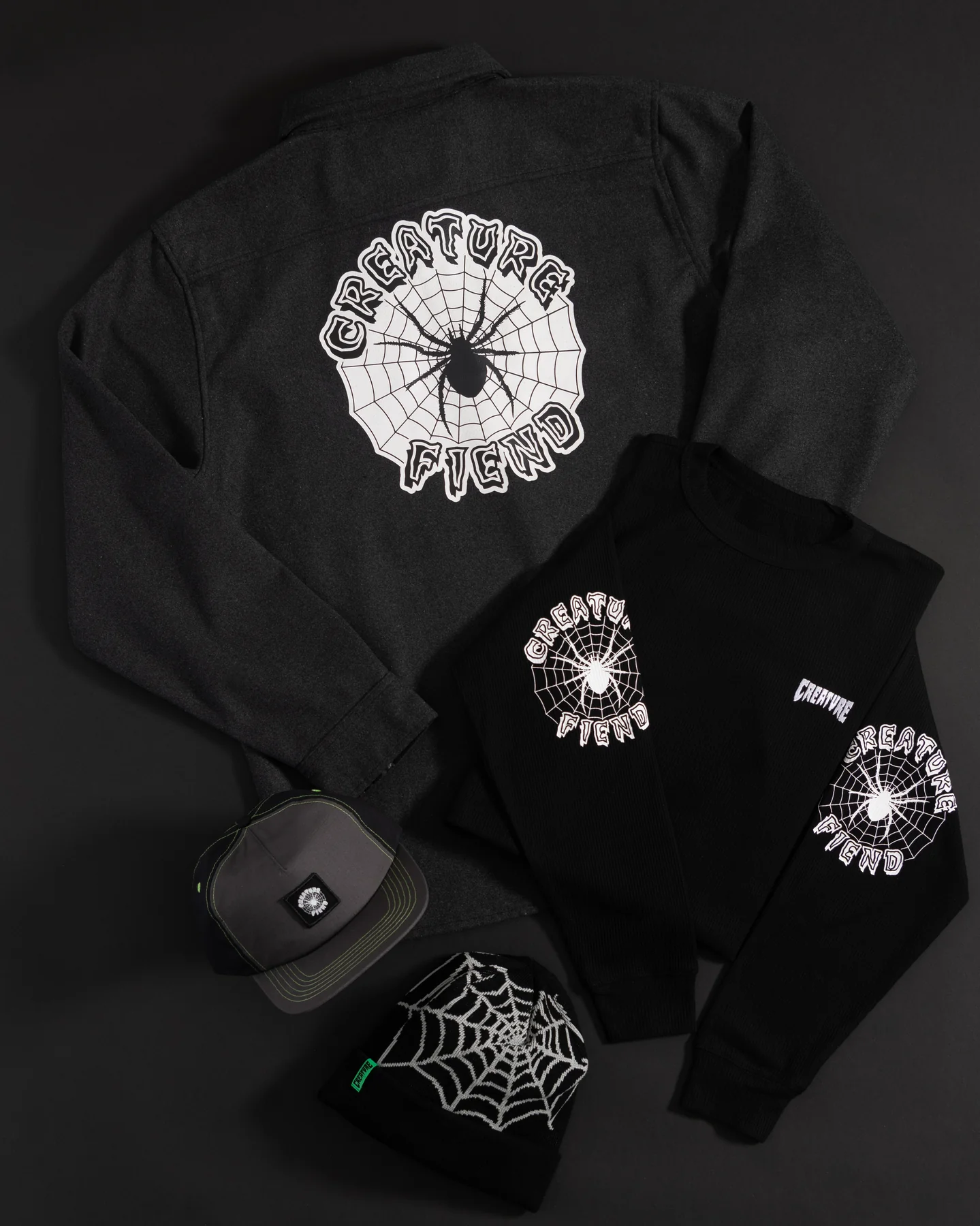 Web Snapback Creature Hat - Image 9